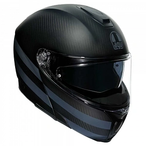 Шлем AGV SPORTMODULAR DARK REFRACTIVE CARBON/BLACK