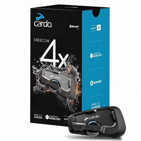 Мотогарнитура Cardo Freecom 4x Single от мотомагазина RFmoto