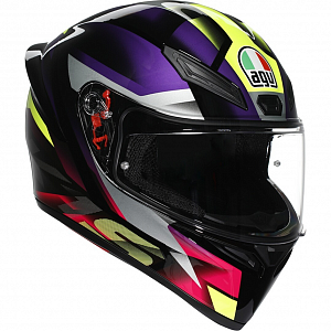Шлем Agv K1 S FASTLAP BLACK/PURPLE/PINK