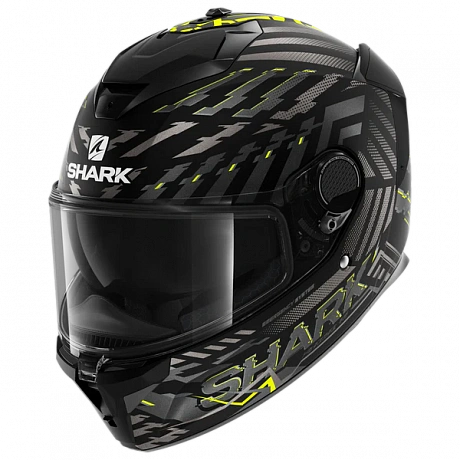Шлем Shark Spartan GT E-Brake BLK/Yellow/Blue от мотомагазина RFmoto