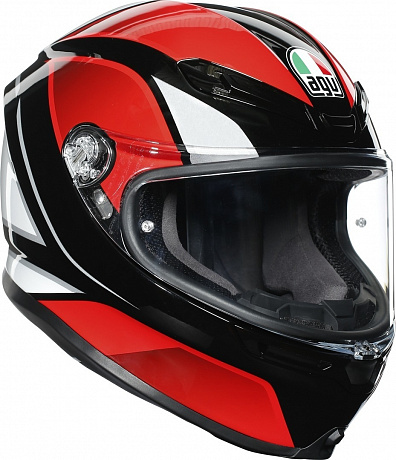 Шлем AGV K6 S MULTI Hyphen Black/Red/White от мотомагазина RFmoto