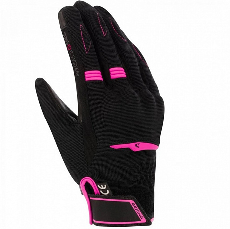 Перчатки женские BERING Gloves LADY FLETCHER EVO Black/Fushia от мотомагазина RFmoto