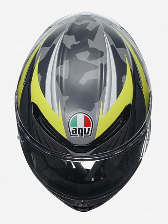 Шлем AGV K6 S EXITE CAMO - YELLOW FLUO от мотомагазина RFmoto