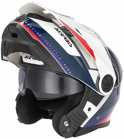 Шлем Acerbis RIDER Graphic White/Blue/Red от мотомагазина RFmoto
