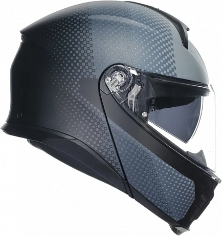 Шлем AGV TOURMODULAR TEXTOUR MATT BLACK/GREY от мотомагазина RFmoto