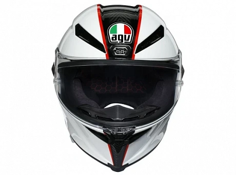 Шлем AGV PISTA GP RR RED\WHITE CARBON от мотомагазина RFmoto