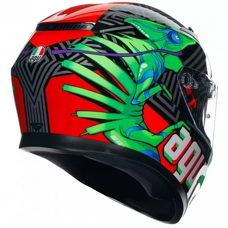 Шлем AGV K3 Kameleon Black-Red-Green от мотомагазина RFmoto