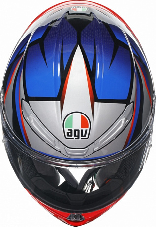 Шлем AGV K6 S SLASHCUT BLACK/BLUE/RED от мотомагазина RFmoto