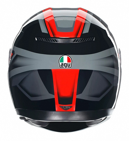 Шлем AGV K3 Compound Black-Red от мотомагазина RFmoto