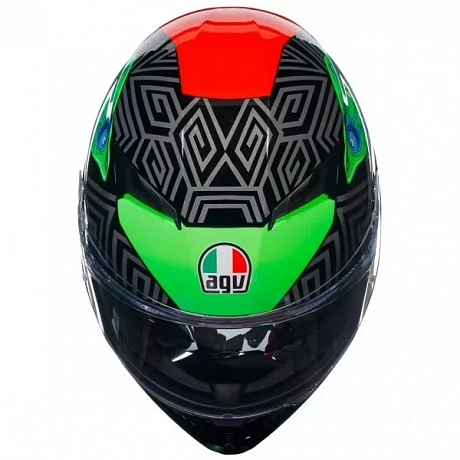 Шлем AGV K3 Kameleon Black-Red-Green от мотомагазина RFmoto
