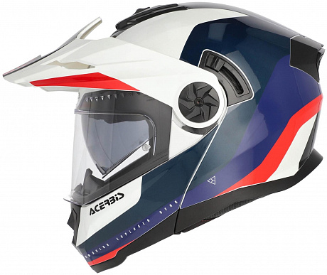 Шлем Acerbis RIDER Graphic White/Blue/Red от мотомагазина RFmoto